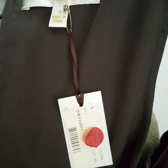 NWT Jenny Han dark grey/black 100% silk sleeveless cocktail dress with sequins - Picture 12 of 15